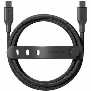 PanzerGlass empower™ by ® Racing 60W USB-C to USB-C Cable | USB 2.0 | 2M | Space Black. Product colour: Black