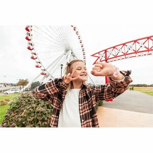 myFirst Fone R2 Smart Watch - Round - Children - G-sensor, Heart Rate Monitor, Temperature Sensor - Camera, Video Call, Vi