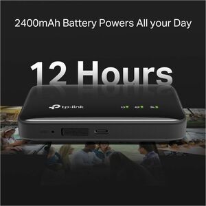 Modem/Router wireless TP-Link M7005 - Wi-Fi 6 - IEEE 802.11b/g/n/ax - 1 SIM - Cellulare - 4G - LTE 1800, LTE 2100, LTE 850