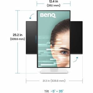 BenQ GW2490TC 24" Class Full HD LED Monitor - 16:9 - 60.5 cm (23.8") Viewable - In-plane Switching (IPS) Technology - LED 