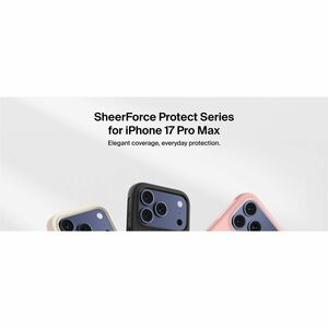Belkin SheerForce Hülle für Apple iPhone 17 Pro Max Smartphone - Schwarz - Sturzsicher, Schlagfest - Plastik - Kann drahtl