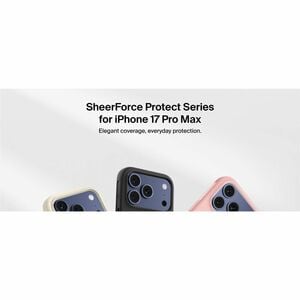 Belkin SheerForce Case for Apple iPhone 17 Pro Max Smartphone - Textured Buttons, Textured Side - Black - Drop Resistant, 