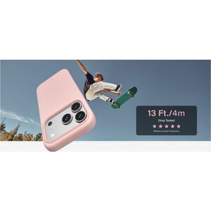 Belkin SheerForce Case for Apple iPhone 17 Pro Smartphone - Textured Buttons - Pink - Drop Resistant, Impact Resistant - P