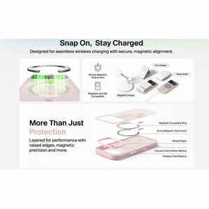 Belkin SheerForce Hülle für Apple iPhone 17 Pro Max Smartphone - Rosa - Softtouch - Sturzsicher, Stoßfest, Kratzfest, Ruts