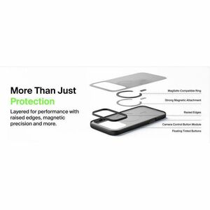 Belkin SheerForce Hülle für Apple iPhone 17 Pro Smartphone - Schwarz - Softtouch, Translucent - Stoßfest, Kratzfest, Rutsc