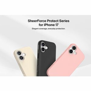 Belkin SheerForce Hülle für Apple iPhone 17 Smartphone - Schwarz - Sturzsicher, Schlagfest, Stoßfest, Kratzfest, Stoßsiche