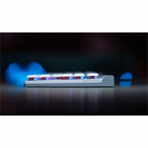 Logitech G G515 RAPID TKL 游戏键盘 - 无数字小键盘 - 电缆 连接 - A 型 USB 接口 - RGB LED - 英文（美国） - QWERTY 布局 - 白 - 磁力 按键开关 - Windows 10, Wi