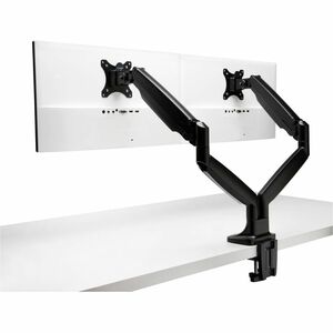One-Touch Height Adjustable Dual Monitor Arm - Black