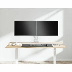 Amer Mounts Hydra HYDRA2B-W Mounting Arm for Flat Panel Display, Curved Screen Display, Monitor - White - Height Adjustabl