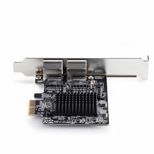 StarTech.com 5Gigabit Ethernet Card for Desktop, Server - Black - TAA Compliant - PCI Express - Full-Height Low-Profile Br