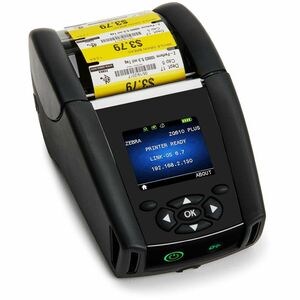 Zebra ZQ610 Plus Single Sided Retail, Transportation & Logistic, Mobile, Warehouse Direct Thermal Printer - Monochrome - P