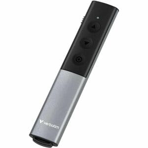 Verbatim Presentation Pointer - Radio Frequency - USB Type C, USB Type A - Laser - Grey - Wireless - 30 m - 2.40 GHz - Rec