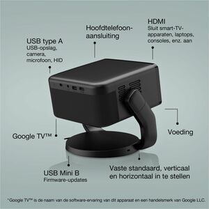 Epson EpiqVision Mini EF-22B 3LCD Projector - Portable, Wall Mountable, Ceiling Mountable, Desktop, Floor Mountable - Meta
