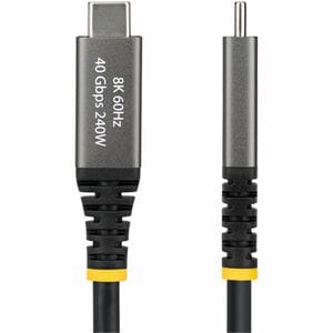 StarTech.com 2 m Thunderbolt 4 Audio/Video/Data Transfer Cable - 1 - Cable for External GPU, Storage Array, Peripheral Dev