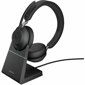 Jabra Evolve2 65 Headset - Microsoft Teams Certification - Stereo - Wireless - Bluetooth - 98.4 ft - 20 Hz to 20 kHz - Ove