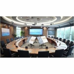 Soporte compacto tipo carro para pantallas de 23" a 70" con inclinación de 45°, Soporta una pantalla de 23" a 70" hasta 40