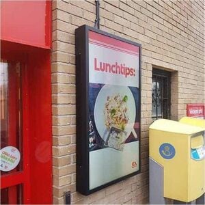 HI-ND Display Enclosure - 139.7 cm (55") - Landscape - Wall Mountable - Black