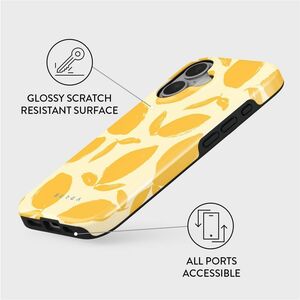 BURGA Case for Apple iPhone 16 Smartphone - Lemon Tart, Lemon - Fade Resistant, Scratch Resistant, Shock Absorbing, Drop R