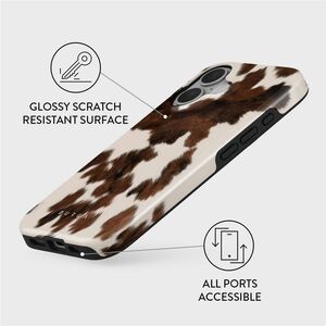 BURGA Case for Apple iPhone 16 Smartphone - Celestial, Classical cow, Cowboy - Celestial - Fade Resistant, Scratch Resista