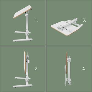 Leitz ERGO Sit-stand Desk - 1 Legs - Height Adjustable - 460 mm Table Top Width x 650 mm Table Top Depth - 1090 mm Height 