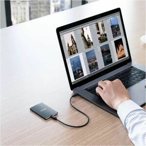 Lexar SL500 2 TB 便携式 固态硬盘 - 外置 - 黑 - 相机, 平板, 计算机, iPhone, 游戏控制台 设备支持 - C型 USB - 256-bit AES 加密标准