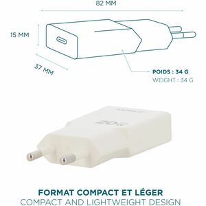 MOBILIS Energia 20 W Wechselstromadapter - 20 W