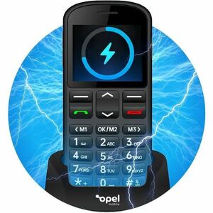 Opel Mobile BigButton M 128 MB Feature Phone - 2.2" QVGA 220 x 176 - 48 MB RAM - 4G - Black - Bar - Unlocked SIM-free - Re