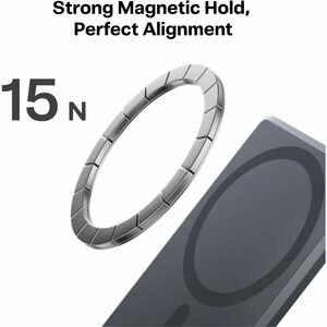 TORRAS MiniMag Stromspeicher - Grau - für MagSafe-fähiges Gerät, Smartphone, iPhone - Lithium-Polymer (Li-Polymer) - 5000 