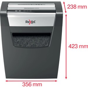 Rexel Momentum X312 Paper Shredder - Continuous Shredder - Cross Cut - 12 Per Pass - for shredding Paper - P-3 - 220 mm Th