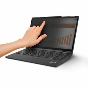 StarTech.com Anti-glare Privacy Screen Filter for Lenovo - Black - For 33.8 cm (13.3") Widescreen LCD 2 in 1 Notebook - 16