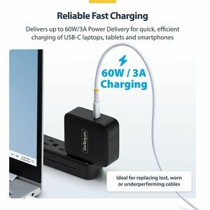 StarTech.com 15 cm USB-C Data Transfer Cable - 1 - Cable for Notebook, Hub, Mobile Device, Wall Charger, Power Bank, Mobil