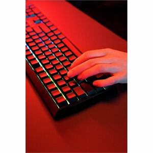 CHERRY MX 3.0S Gaming Keyboard - Full-size - Wired/Wireless Connectivity - USB Type A Interface - RGB LED - French - Black