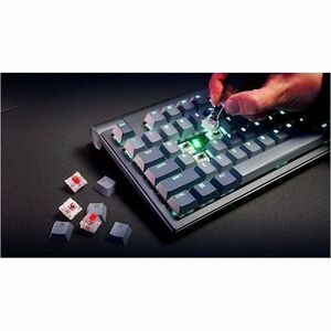 CHERRY XTRFY G80-3883 Gaming Keyboard - Tenkeyless - Wired/Wireless Connectivity - USB Type A Interface - RGB LED - French