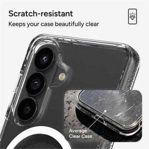 ZAGG Crystal Palace Snap Case for Samsung Galaxy S26 Smartphone - Textured Edges/Grip - Crystal Clear, Transparent - Yello