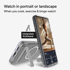 ZAGG Crystal Palace Snap Case for Samsung Galaxy S26 Smartphone - Textured Edge, Textured Grip - Transparent - Drop Resist