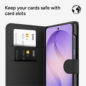 ZAGG Carrying Case (Folio) Samsung Galaxy S26 Smartphone - Black - Drop Resistant, Shock Resistant, Fingerprint Resistant,