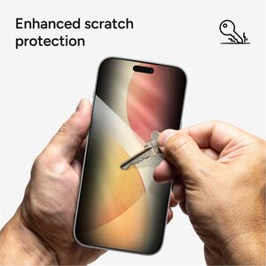 invisibleSHIELD Glass Elite Privacy Glass, Tempered Glass, Aluminosilicate Glass Privacy Screen Protector for Apple iPhone