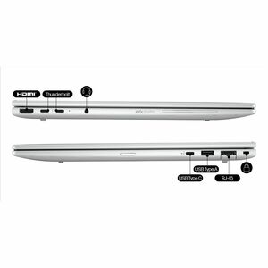 HP EliteBook 8 G1i 40.6 cm (16") Copilot+ PC Notebook - WUXGA - Intel Core Ultra 5 2nd Gen 226V - 16 GB - 512 GB SSD - Gla