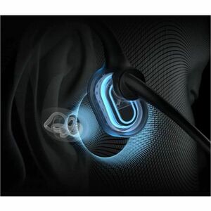 Shokz OpenComm2 UC Wireless Behind-the-neck, Earbud, Over-the-ear, Open-ear Stereo Earset - Black - Binaural - Open - 3000