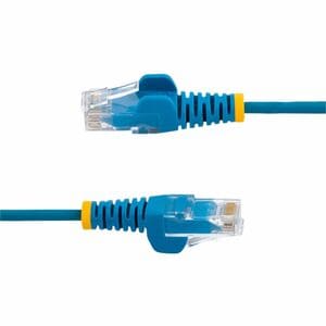 StarTech.com 25cm Blaues Slim CAT6-Netzwerkkabel, 100W PoE, Snagless RJ45, LSZH, 28AWG, Reines Kupfer, Patchkabel-Ethernet