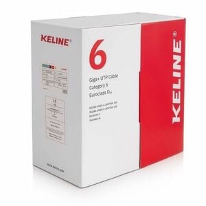 KELine 305 m Category 6 Network Cable - Cable for Network Device - 1 Gbit/s - Unshielded Twisted Pair (UTP) - LSOH - 23 AWG