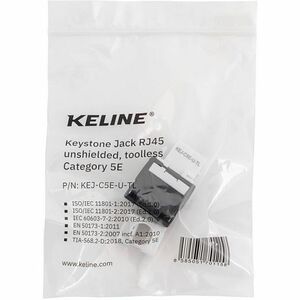 KELine Network Connector - 1 × RJ-45 Network - Female - White