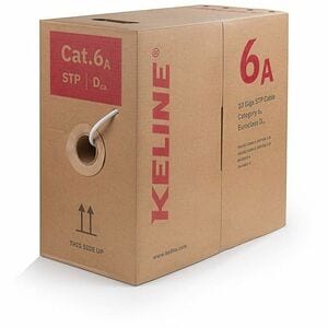 KELine 305 m Category 6a Network Cable - Cable for Network Device - 10 Gbit/s - Shielding - Shielded Twisted Pair (STP) - 
