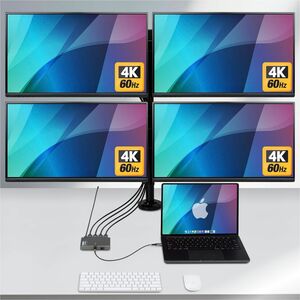 StarTech.com USB-Typ C Docking Station für Workstation, Monitor, Notebook, Tastatur, Maus, Desktop-PC, Kabellos Adapter - 