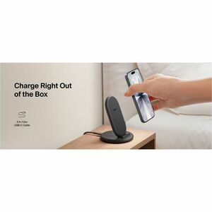 Belkin BoostCharge Induktionsladegerät - Schwarz - für Qi-fähiges Gerät, Smartphone, iPhone - Eingangsstecker: USB - Schne