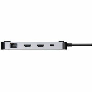 Targus 8 Port(s) USB4 Docking Station for Notebook, Monitor - Charging Capability - Silver - Portable - 2 Displays Support