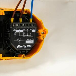 Shelly 2PM Gen3 WiFi + Bluetooth, két áramkörös okosrelé, áramfogyasztás-méréssel, redőnyvezérléssel