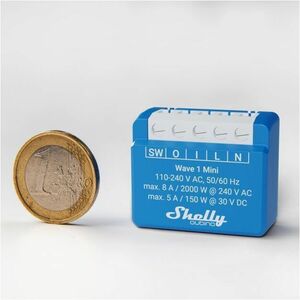 Shelly Qubino Wave 1 MINI egy áramkörös okosrelé, Z-Wave protokoll kompatibili