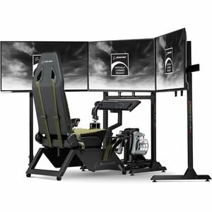 Next Level Racing Simulationscockpit - Canvas, PU-Leder - Grün