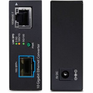 StarTech.com Transceiver/Media Converter - TAA Compliant - 1 Port(s) - 1 x Network (RJ-45) - Optical Fiber, Twisted Pair -